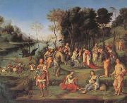 Lorenzo Costa Allegory of the Court of Isabella d'Este (mk05) oil painting